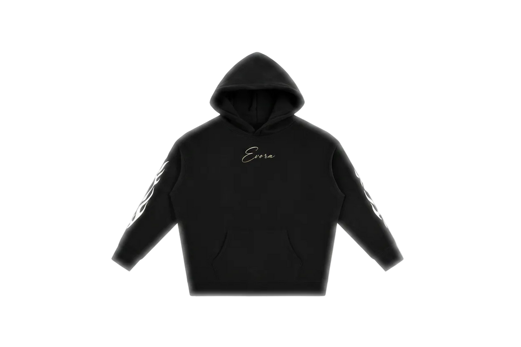 Evora Industries Oversized Hoodie (Black/White Edition)